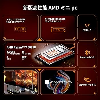 NiPoGi ミニPC 16GB RAM 256GB SSD Win11pro NiPoGi ミニPC 16GB RAM 256GB SSD Win11pro Amazon.co.jp